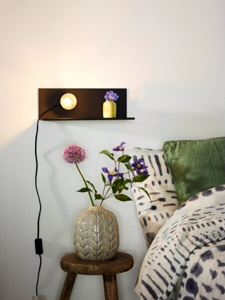 Lucide 06218/01/30 - Nástěnné svítidlo SEBO 1xE27/40W/230V černá