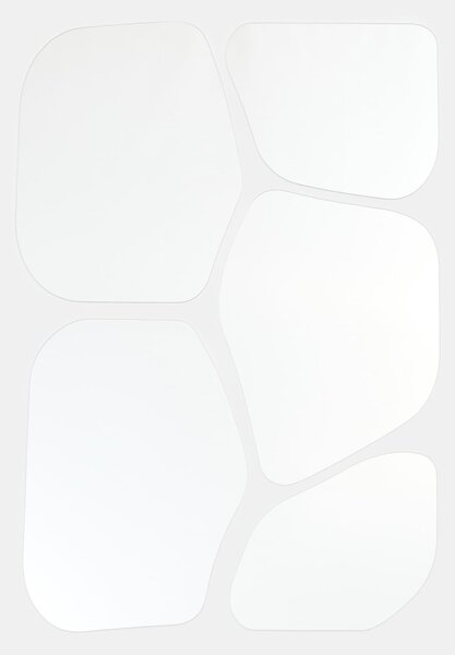 Sinsay - Sada zrcadel s nepravidelnými tvary 5 pack - clear