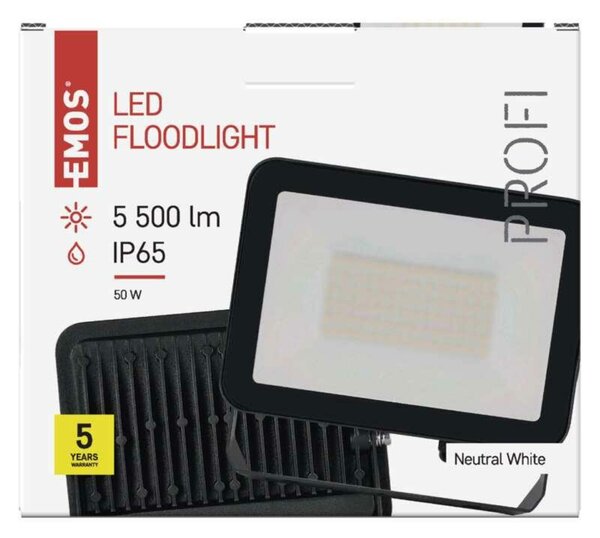 EMOS LED reflektor INOVO 50 W, šedý, neutrální bílá ZS2642