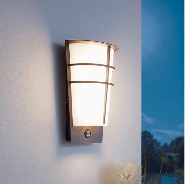 Eglo 96017-LED Venkovní nástěnné svítidlo se senzorem BREGANZO 1 2xLED/2,5W IP44