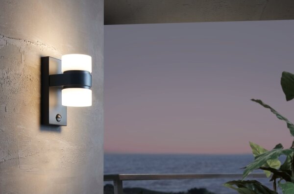 Eglo 96276 - LED Venkovní nástěnné svítidlo s čidlem ATOLLARI 2xLED/6W IP44