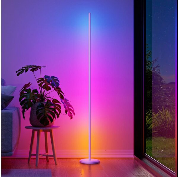 Nanoleaf NL7204K0201A070-LEDRGBW Stm. stoj. lampa 22W/230V 2200-6500K Wi-Fi bílá