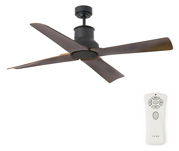 FARO 33481 - Stropní ventilátor WINCHE s dálkovým ovladačem IP44