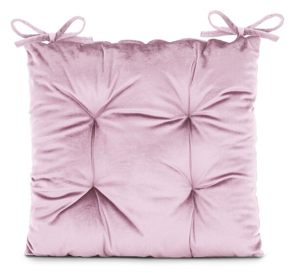 AmeliaHome Podsedák na židli Aleksa světle růžová, velikost 40x40