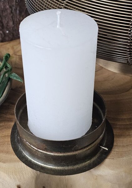 Bronzový antik kovový svícen vánoční stromek Tree - Ø 25*35 cm - Light & Living