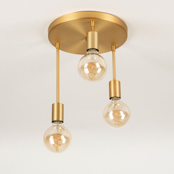 Stropní moderní svítidlo do obýváku Flexform Bulb Accapulco Gold (LMD)