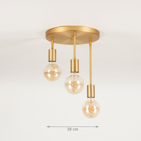 Stropní moderní svítidlo do obýváku Flexform Bulb Accapulco Gold (LMD)