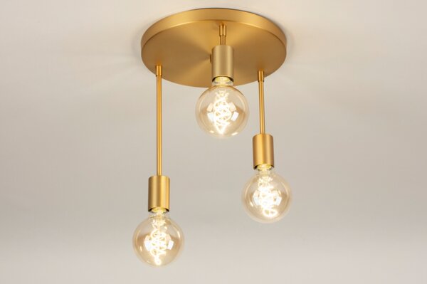 Stropní moderní svítidlo do obýváku Flexform Bulb Accapulco Gold (LMD)