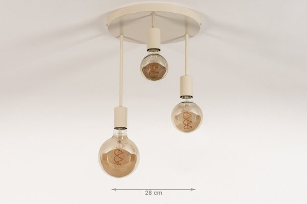 Stropní béžové svítidlo do kuchyně Flexform Bulb Accapulco Sand (LMD)