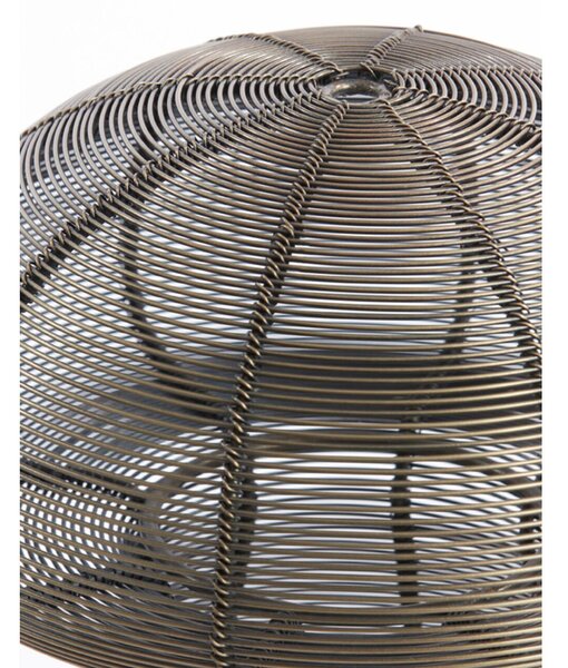 Bronzový antik kovový svícen houba Mushroom - Ø 20*24 cm - Light & Living