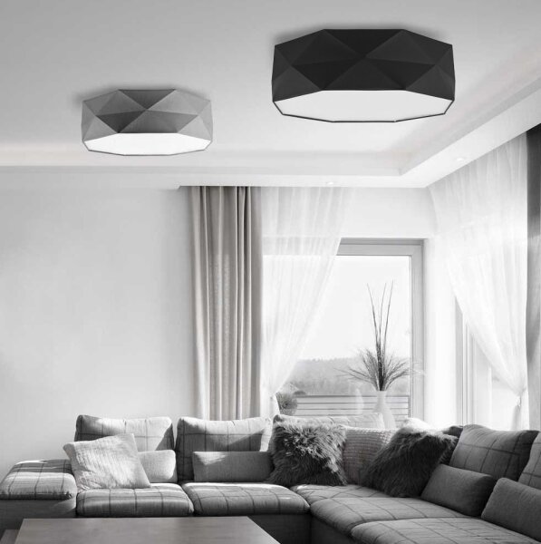 Stropní svítidlo KANTOOR 4xE27/60W/230V černá