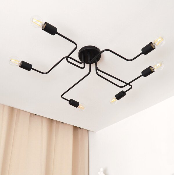 LED Přisazený lustr TUBE 6xE27/15W/230V