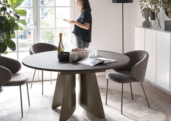 Connubia Kulatý koberec Vully, Ø240 cm, CB7277-C Barva: Grey (šedá), Rozměr: Ø240 cm