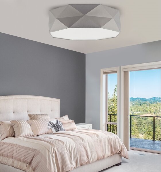 Stropní svítidlo KANTOOR 4xE27/60W/230V šedá