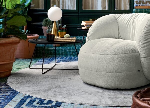 Connubia Kulatý koberec Vully, Ø240 cm, CB7277-C Barva: Grey (šedá), Rozměr: Ø240 cm
