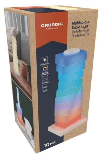 Grundig - LED RGB Dotyková stolní lampa LED/4W/5V