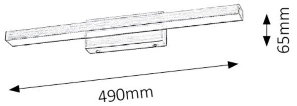 Rabalux 5721 - LED Koupelnové zrcadlové osvětlení JOHN LED/12W/230V