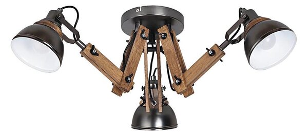 Rabalux 2724 - Přisazený lustr AKSEL 3xE14/15W/230V černá