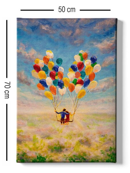 Wallity Obraz na plátně Fly together 50x70 cm
