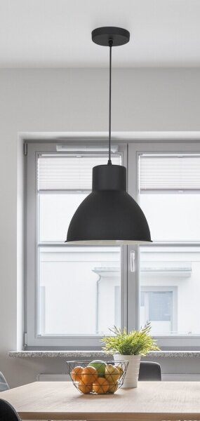 Rabalux 2578 - Lustr DEREK 1xE27/60W/230V černá