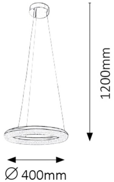Rabalux 2565 - LED Stmívatelný lustr GEORGINA LED/24W/230V bílá