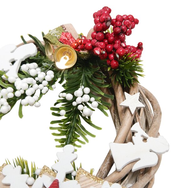 Vánoční dekorace Třpytivý pohádkový adventní věnec