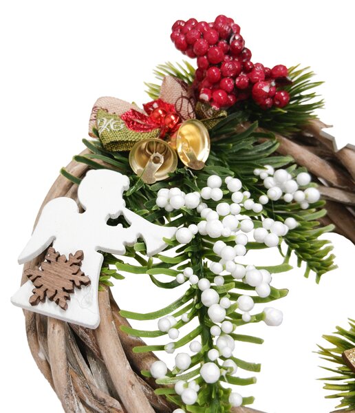 Vánoční dekorace Třpytivý pohádkový adventní věnec
