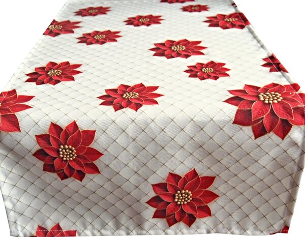 Vánoční ubrusy a běhouny SOFT 70x70 Obšitý okraj 1 cm