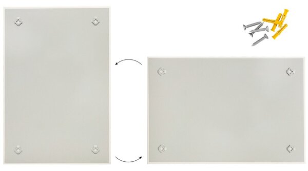 ALLboards CLASSIC TS80x60BK Skleněná tabule 80 x 60 cm