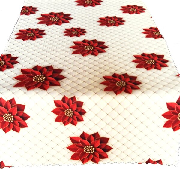 Vánoční ubrusy a běhouny SOFT 70x70 Obšitý okraj 1 cm