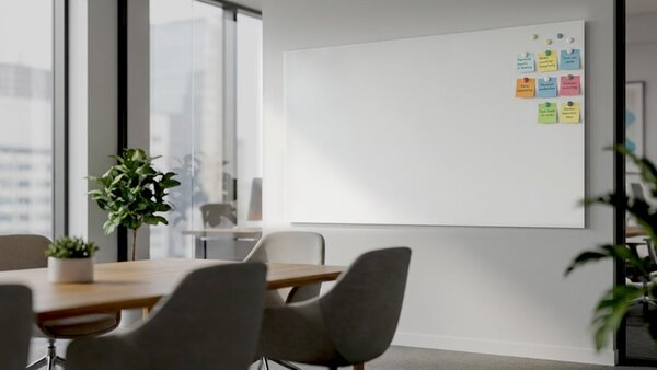 Matná magnetická skleněná tabule 200×100 cm, TSO200x100P4