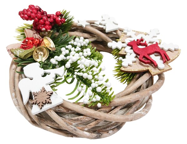 Vánoční dekorace Třpytivý pohádkový adventní věnec