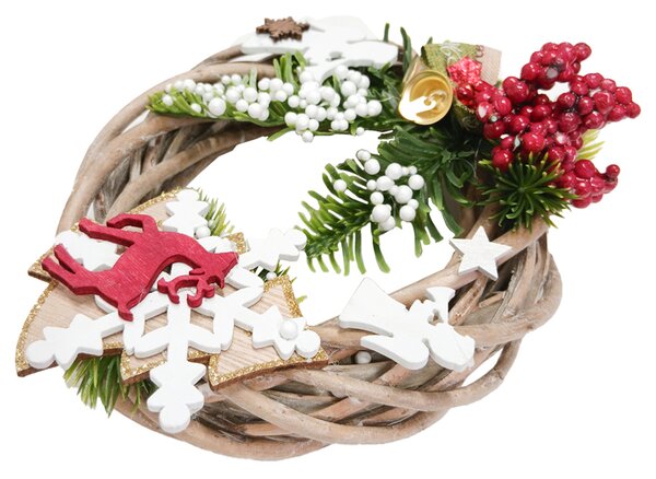 Vánoční dekorace Třpytivý pohádkový adventní věnec