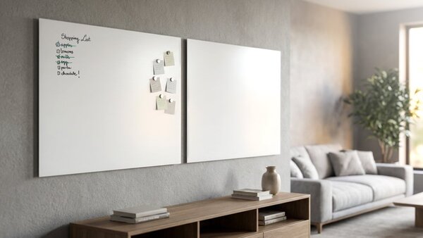 Matná magnetická skleněná tabule 120×90 cm, TSO120x90P4