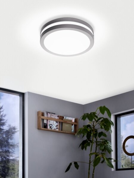 Eglo 97299 - LED Stmívatelné koupelnové svítidlo LOCANA-C LED/14W stříbrná IP44