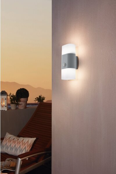 Eglo 97313 - LED Venkovní nástěnné svítidlo se senzorem FAVRIA 1 2xLED/5,5W/230V IP44