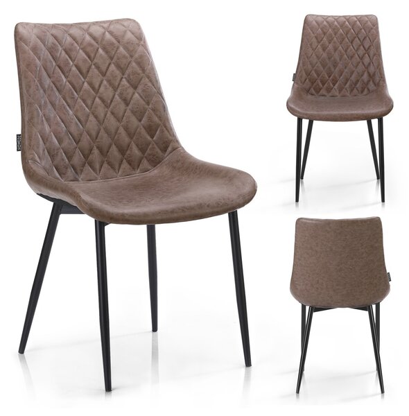 HOMEDE Designová židle Sharonti hnědá