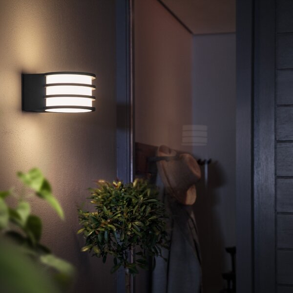 Philips - LED RGB Stmív. venkovní nástěnná lampa Hue LUCCA 1xE27/8,1W/230V IP44