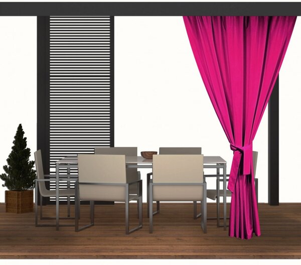 Zahradní závěs do altánku MIG34 fuchsia Barva Fuchsia Rozměry 155x180 cm