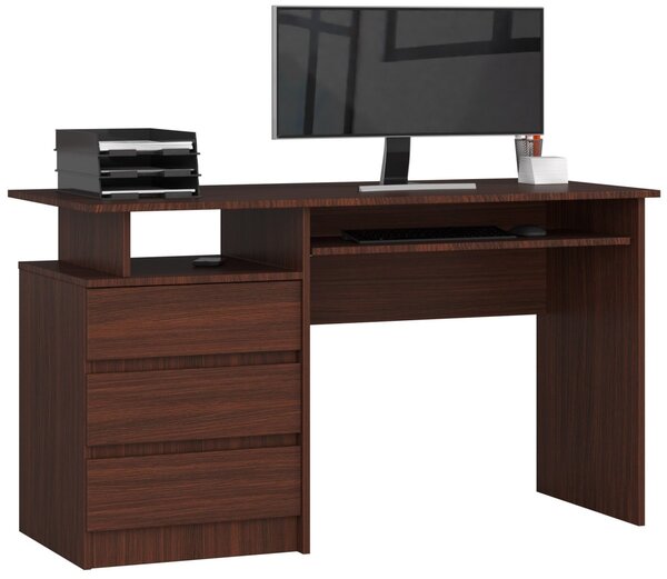 Ak furniture Volně stojící psací stůl CLP 135 cm wenge