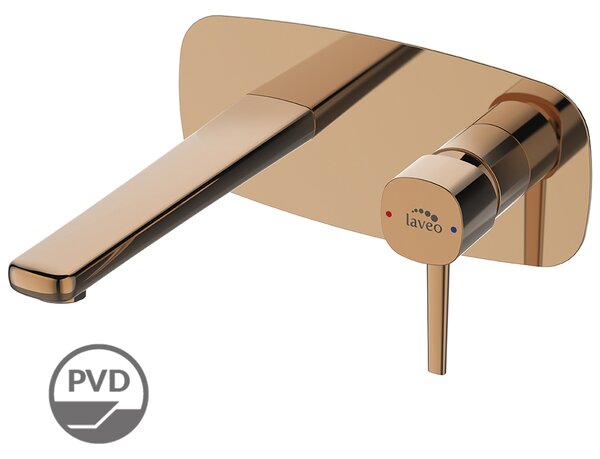 Laveo Umyvadlová baterie Pola podomítková - BAP_822P, růžové zlato lesk