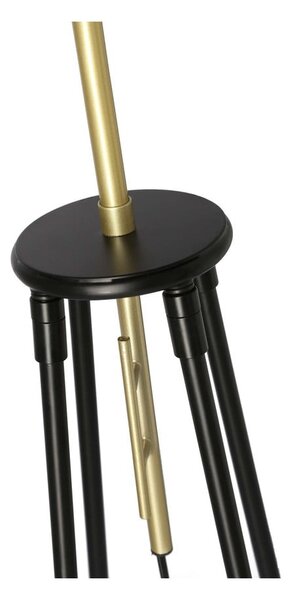Černá stojací lampa (výška 154 cm) Tegola – Candellux Lighting