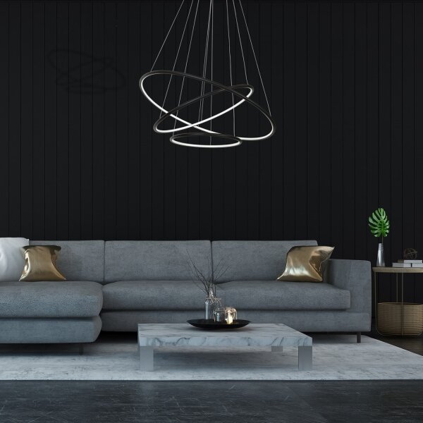 LED Lustr na lanku ORION 3xLED/99W/230V
