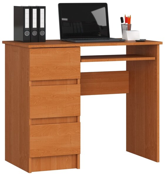 Ak furniture Psací stůl A-6 90 cm olše levý