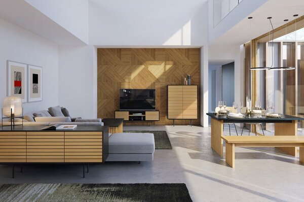 TV stolek Woodman Stripe