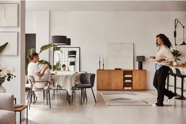 Tmavě šedá jídelní židle Ciselia – Kave Home