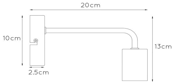 Lucide 45265/01/31 - Nástěnné svítidlo SCOTT 1xE27/40W/230V bílé