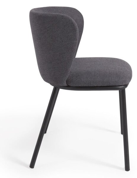 Tmavě šedá jídelní židle Ciselia – Kave Home