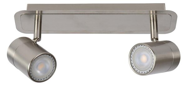 Lucide 26957/10/12 - LED Bodové svítidlo LENNERT 2xGU10/5W/230V matný chrom