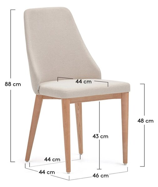 Béžová jídelní židle Rosie – Kave Home